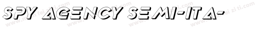 Spy Agency Semi-Ita字体转换